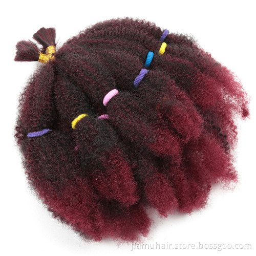 Afro Kinky Straight Crochet Braiding Hair 12" Marley Braid Hair In Synthetic Hair Extension